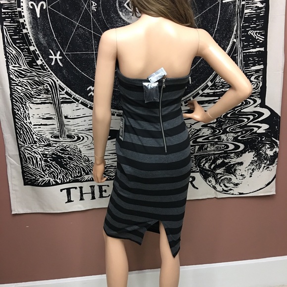 Express Stripe Stretched Knit Tube Dress NWT size2 - Picture 4 of 7